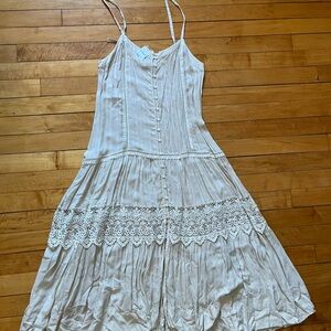 Lace-Trimmed Summer Dress